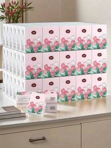 40Packs Mini Travel Size Soft Paper Facial Tissues, Portable Pocket Napkins For Students, Travel, Office, And Everyday Use. - Color - View 3