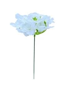 30 PCS Lifelike Hydrangea Flowers, Realistic Texture, Large Blooms, White Artificial Hydrangea Flowers With Stems, Full Flower Heads, Suitable For Home Decor, Party Decoration, Wedding Bouquets, Tabletop Centerpieces - White - View 10