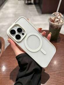 Luxurious Acrylic Transparent Phone Case, Ultra-Thin Hard Anti-Drop Back Cover, Professional Business Model - White - View 3