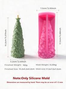 Christmas Pillar Tree Silicone Candle Mold Christmas Tree Silicone Mold Xmas Design Soy Wax Silicone Mould Christmas Home Decor - various - View 11