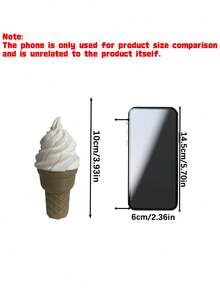 3D Printed Realistic Ice Cream Cone Retractable Sword Funny Novelty Prank Toy - Multicolor - View 2