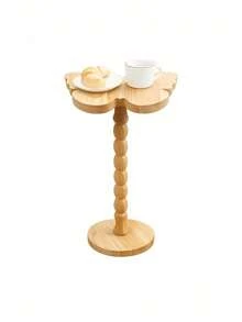 1PC Compact Sturdy Wooden Vintage Butterfly Pattern Natural Brown Side Table Coffee Desk Balcony Foyer Window Display Stand Home Office Furniture Unique Housewarming Gift Versatile Easy Clean Waterproof Scratch Resistant Non Slip Base - Multicolor - View 10