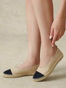 Styleloop Ladies, Straw Rope, Flat Shoes. Fall Shoes - Brown - View 7