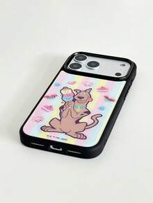 ShellaStory SCOOBY-DOO X SHEIN 時尚高端印花圖案手機保護殼設計，完美兼容 ，可愛時尚且精緻 - 彩色 - 查看 10