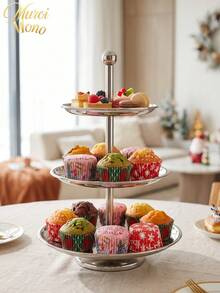 Muroi Mono 100 Cake Cups, Heat-Resistant, Suitable For Holding And Decorating Desserts. It Is Suitable For Family Gatherings, Dessert Shops, Parties, Halloween And Other Festivals To Make Cakes. - Style 2 - View 2