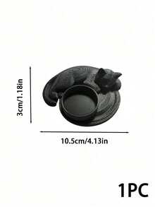 Muroi Mono 1PC/2PCS 3D Printed Cat‑Shaped Candle Holder Tray, Stylish Curved Cat Outline Design, Holds Candles And Small Trinkets For Tabletop Ornament, Home Decor Piece, Fit For Desktop Display And Holiday Gift Giving For Household Decor Lovers - multicolor - View 12