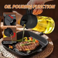 1/4pcs 2-In-1 Plastic Oil Sprayer, 15.8oz Plastic Olive Oil Dispenser With Mist Spray And Drizzle Functions, 470ml Plastic Oil Sprayer Bottle With Anti-Clog Filter, Leak-Proof Seasoning Container For Kitchen, Salad, Frying, Grilling - Multicolor - View 9