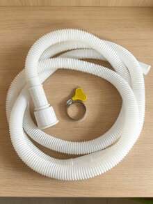 SHEIN 2m/4m/8m Perpanjangan Keran Putar 360° Selang Silikon Tahan Air Nozzle Anti Percikan Adaptor Universal Aliran Tekanan Tinggi Wastafel Dapur Penyiraman Taman Alat Pembersih Hewan Peliharaan Anti Bocor Konektor Cepat - Putih - View 7