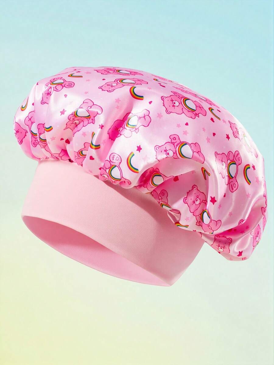 SHEIN X Care Bears 女款連體髮帽頭巾帽 - 粉色 - 查看 1
