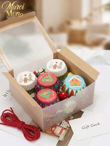 Muroi Mono 100 Cake Cups, Heat-Resistant, Suitable For Holding And Decorating Desserts. It Is Suitable For Family Gatherings, Dessert Shops, Parties, Halloween And Other Festivals To Make Cakes. - Style 4 - View 2