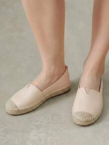 Styleloop Ladies Flat Straw Sandals Hemp Rope Shoes Bohemian Style, Suitable For Vacation, Daily Life, Leisure, Beach, Vacation, Travel Fall Shoes - Light apricot - View 5