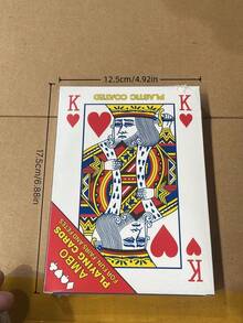 1 Set Kartu Remi Jumbo Raksasa 54 Buah, Kartu Kertas Ukuran Besar untuk Pesta Pernikahan Dewasa, Dekorasi Halloween Natal Thanksgiving - MultiWarna - View 4