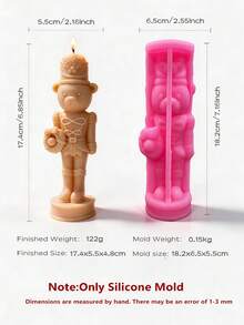 Christmas Bear Hold Gift Candle Mold Christmas Winter Penguin Soy Wax Silicone Mold Bear Nutcracker Soap Resin Plaster Gypsum Concrete Silicone Mould - various - View 12