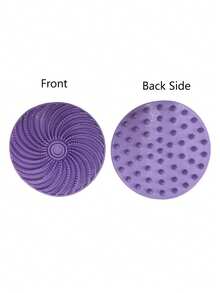 Silicone Body Bath Brush With Hand Strap, Spiral Round Shower Scrubber For Deep Cleansing & Exfoliating, Soft Silicone Body Scrub Brush For Daily Shower Use, Body Wash, Bath Accessories - Multicolor - View 14