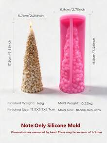 Christmas Pillar Tree Silicone Candle Mold Christmas Tree Silicone Mold Xmas Design Soy Wax Silicone Mould Christmas Home Decor - various - View 12