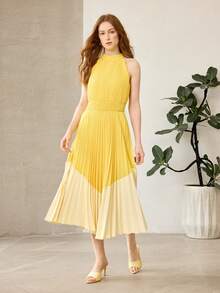 MOTF WOMEN'S FRENCH NEW FASHION OPEN-TOED SEXY STILETTO TIP SANDALS, YELLOW VERSATILE COMFORTABLE FAIRY STYLE ELEGANT SIMPLE SANDALS - Yellow - View 3