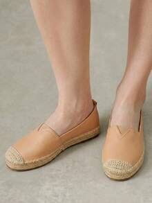 Styleloop Ladies Flat Straw Sandals Hemp Rope Shoes Bohemian Style, Suitable For Vacation, Daily Life, Leisure, Beach, Vacation, Travel Fall Shoes - Dark apricot - View 11