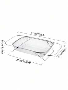 Haus Hana Stainless Steel Drain Basket, Thickened Single Sink, Extendable Vegetable Washing Basin, Large Household Kitchen Sink, Filter Rack - View 10