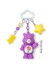 SHEIN X Care Bears 卡通包創意掛鉤鑰匙圈禮物 - 紫色 - 查看 2