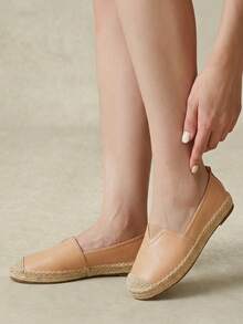 Styleloop Ladies Flat Straw Sandals Hemp Rope Shoes Bohemian Style, Suitable For Vacation, Daily Life, Leisure, Beach, Vacation, Travel Fall Shoes - Dark apricot - View 8