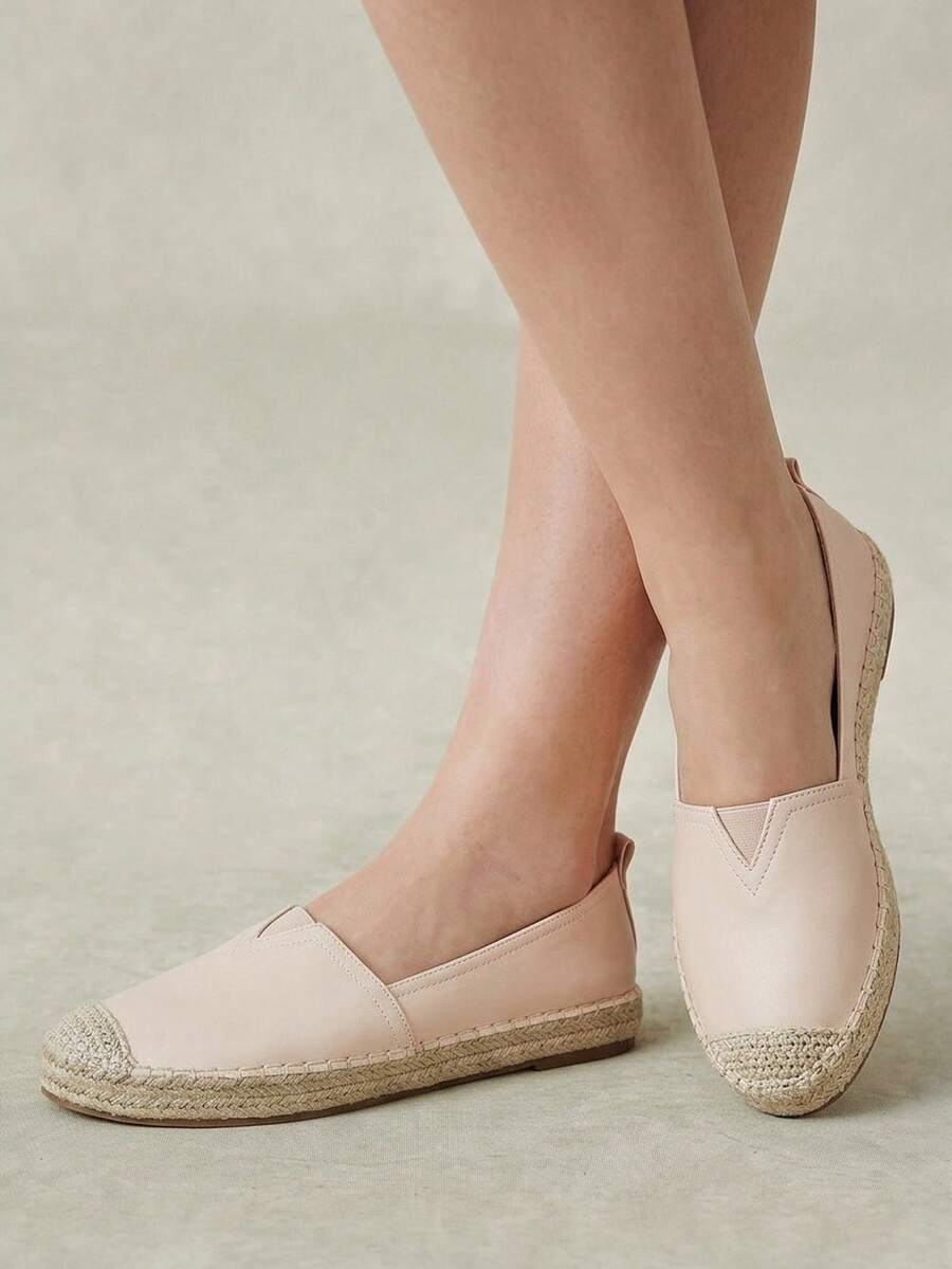 Styleloop Ladies Flat Straw Sandals Hemp Rope Shoes Bohemian Style, Suitable For Vacation, Daily Life, Leisure, Beach, Vacation, Travel Fall Shoes - Light apricot - View 1