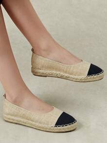 Styleloop Ladies, Straw Rope, Flat Shoes. Fall Shoes - Brown - View 4