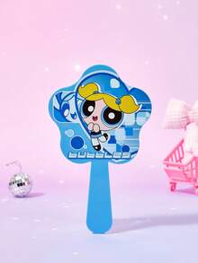 THE POWERPUFF GIRLS X Joivida 1PC Pattern Cartoon Tunes Handheld Mirror Bathroom Mirror - Multicolor - View 6
