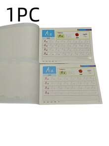 1PC English Alphabet Tracing Workbook, 46-Page Preschool Learning Activity Book, Number Tracing, Pencil Control Exercises, One-On-One Practice, Toddler Writing Practice, Homeschool Classroom Supplies - Multicolor - View 12