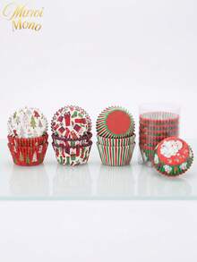 Muroi Mono 100 Cake Cups, Heat-Resistant, Suitable For Holding And Decorating Desserts. It Is Suitable For Family Gatherings, Dessert Shops, Parties, Halloween And Other Festivals To Make Cakes. - Style 3 - View 7
