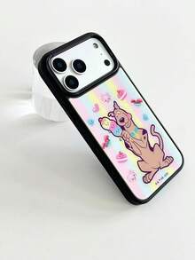 ShellaStory SCOOBY-DOO X SHEIN 時尚高端印花圖案手機保護殼設計，完美兼容 ，可愛時尚且精緻 - 彩色 - 查看 12