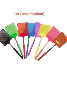 4pcs Set Extendable Stainless Steel Rod Indoor Fly Swatter, Fruit Fly Catcher, Mosquito Catcher, Indoor Insect Killer, Summer Essential (Random Color) Gardening Supplies, Summer, Kitchen Accessories, Gardening, Kitchen, Must Have - Multicolor - View 10