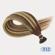 18Inch 50G I Tip Human Hair Extensions 50s/Pack Human Hair Highlight Color 18inch Itip Hair Extension Straight Remy Hair Pre Bonded Hair Extension With Soft And Smooth Texture Easy To Wear For Party & Wedding & Hodaily - Multicolor - View 21
