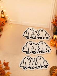 Halloween Imitation Cashmere Doormat, Wear-Resistant Entryway Floor Mat, Easy Care Decorative Rug For Living Room - e - View 6