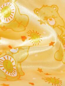 SHEIN X Care Bears 女款連體髮帽與頭巾帽 - 黃色 - 查看 7