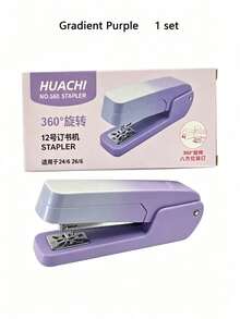 360° Rotating Stapler, Operated Manually, Easy To Use, Suitable For Students And Offices. It Can Hold 20 Sheets Of Paper At A Time. Compatible With 24/6 And 26/6 Staples, Can Staple At The Center Seam, And Can Bind 20 Sheets Of Paper - Multicolor - View 17
