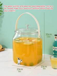 Rack, Lemon Fruit Tea Bucket, Juice Jar, Wine Bottle, Large Capacity, Suitable For Parties, Halloween, Christmas,The Water Pitcher And Base Are Sold Separately, Not As A Set. Please Make Your Selection Carefully Before Placing Your Order!!! - Transparent - View 18