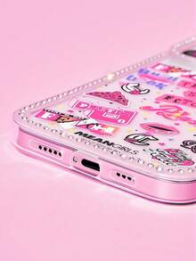 Mean Girls | SHEIN Bad Girl With Drill Shining Mobile Phone Case Anti-Drop Protective IPhone13-17 Mobile Phone Case - Multicolor - View 5