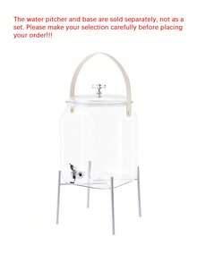 Rack, Lemon Fruit Tea Bucket, Juice Jar, Wine Bottle, Large Capacity, Suitable For Parties, Halloween, Christmas,The Water Pitcher And Base Are Sold Separately, Not As A Set. Please Make Your Selection Carefully Before Placing Your Order!!! - Transparent - View 9