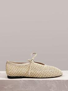 Styleloop Señoras, Uñas de Sauce, Hebillas, Zapatos Planos. - Albaricoque - Ver 3