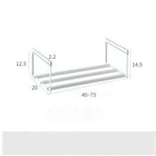 Shoe Rack - Home Use - Extendable Shoe Cabinet - Layered Divider - Shoe Holder - Hanging Basket - Easy Installation - Storage Rack - Shoe Organizer. - Multicolor - View 8
