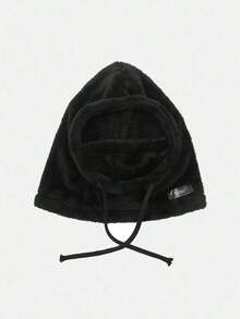 1 buah Masker Wajah Fleece Hangat Musim Dingin - Desain Tali Serut Elastis, Ringan & Hangat, Cocok Untuk Bersepeda, Ski, Dan Aktivitas Luar Ruangan Lainnya, Pelindung Telinga Tahan Angin dengan Tudung Warna Polos, Tersedia Berbagai Warna, Aksesori Penting Musim Gugur/Musim Dingin - MultiWarna - View 10