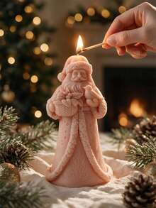 Christmas Santa Claus Candle Mold Father Christmas Silicone Mold Kriss Kringle DIY Form Concrete Resin Casting Mold Home Decor - various - View 6