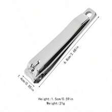 2pcs/8pcs Classic Stainless Steel Nail Clippers, High-Quality Heavy Duty Nail Clippers, Easily Trim Thick Nails, Toenails, Fingernails, Nail Care Tools, Manicure Accessories, Suitable For Commercial And Home Use,Affordable Distribution,Home Essential - Silver - View 6