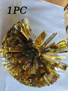 1 Colorful Cheerleading Pom Pom With Handle, Suitable For Ladies And Girls To Wave And Dance With, Perfect For Club Sports Events, Dance Parties, Cheerleading Performances, And Competitions. It's A Cheerleading Accessory And A Cheerleading Pom Pom - Multicolor - View 17