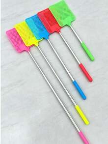 4pcs Set Extendable Stainless Steel Rod Indoor Fly Swatter, Fruit Fly Catcher, Mosquito Catcher, Indoor Insect Killer, Summer Essential (Random Color) Gardening Supplies, Summer, Kitchen Accessories, Gardening, Kitchen, Must Have - Multicolor - View 5