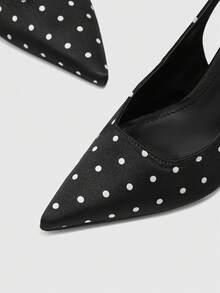 CUCCOO BIZCHIC Women's Pointed Toe Fashion High Heel Pumps Spring Shoes Spring Break Easter For Christmas Spring Shoes - Black/White - View 8