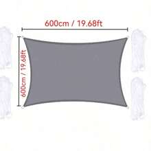 1pc Outdoor Sunshade Canopy - High Quality Oxford Fabric, Uv Protection, Triangular Sunshade Canopy With Wind Ropes And Stainless Steel D-Rings, Curved Design Suitable For Garden, Swimming Pool, Backyard, Balcony, Roof, Patio, Beach Tent, Etc - Multicolor - View 24