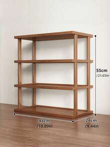 2/3/4 Layers Multi Tier Space Saving Easy Assembly No Tools Needed Sturdy Elegant Square Shoe Rack For Dorm Hallway Kitchen Entryway Closet Sneakers High Heels Stilettos Shoe Organizer Space Saver - Brown - View 8