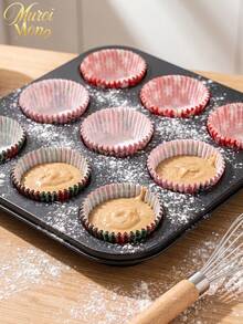Muroi Mono 100 Cake Cups, Heat-Resistant, Suitable For Holding And Decorating Desserts. It Is Suitable For Family Gatherings, Dessert Shops, Parties, Halloween And Other Festivals To Make Cakes. - Style 2 - View 5
