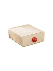 Zazumi 1pc Stackable Drawer Storage Box With Colorful Round Knobs Desktop Organizer Minimalist Vanity Decor Cute Housewarming Gift - default - View 11
